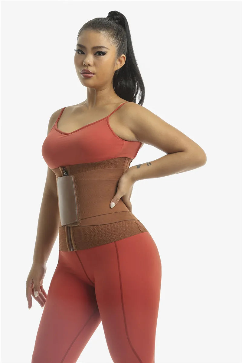 Hourglass Girdle Waist Cincher Corset Weight Loss Slimming Body Shaper Sports Shapewear - Melovskin