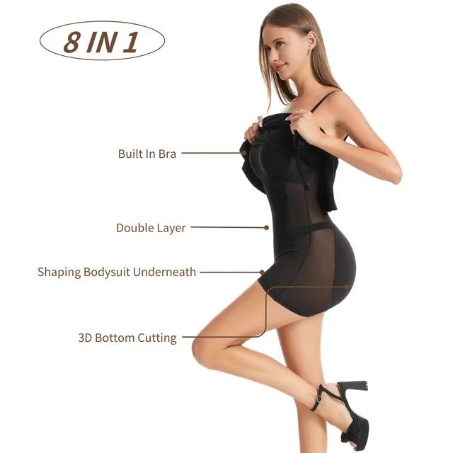 Shapewear Dress with Adjustable Straps - Melovskin