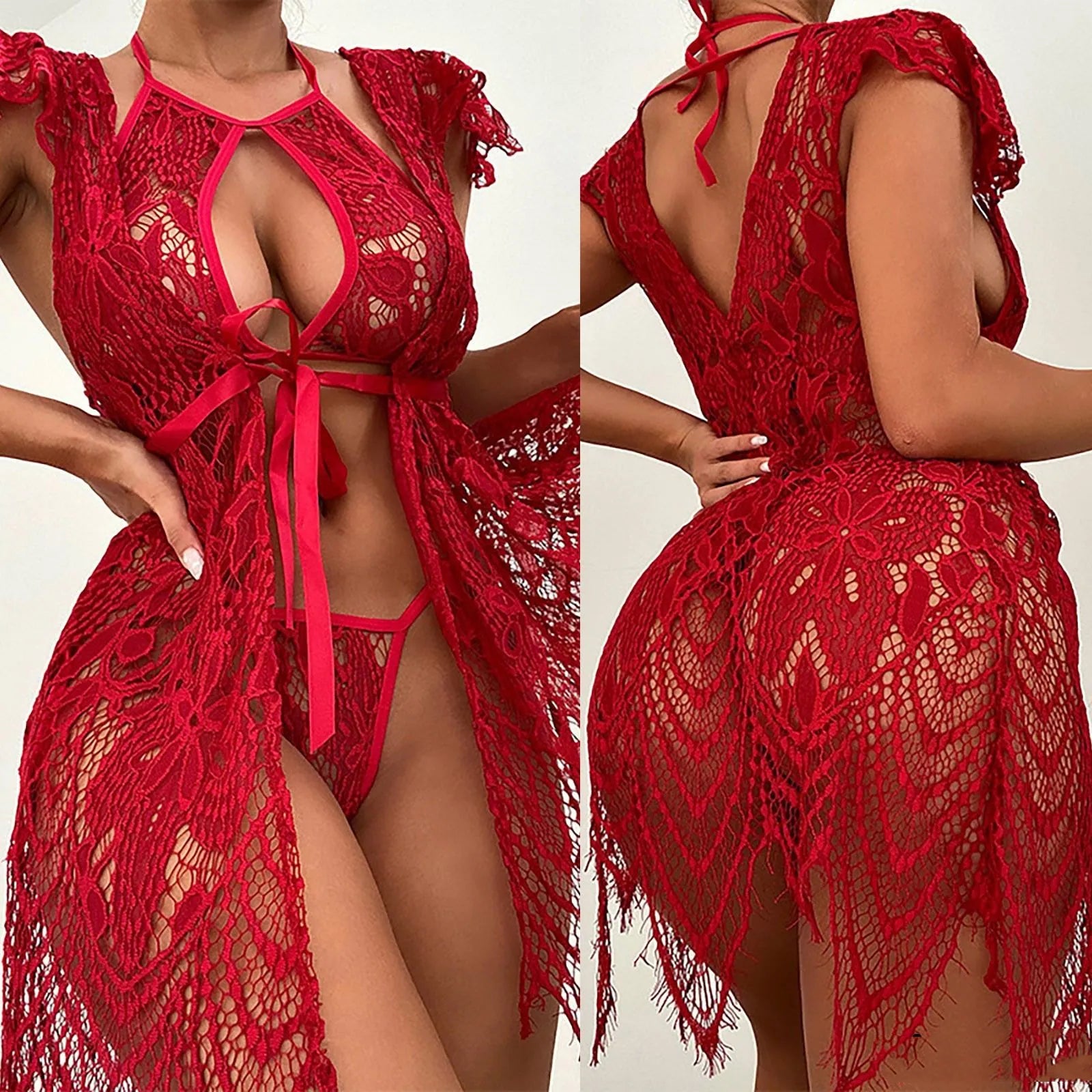 Sexy lingerie sexy lace mesh erotic - Melovskin